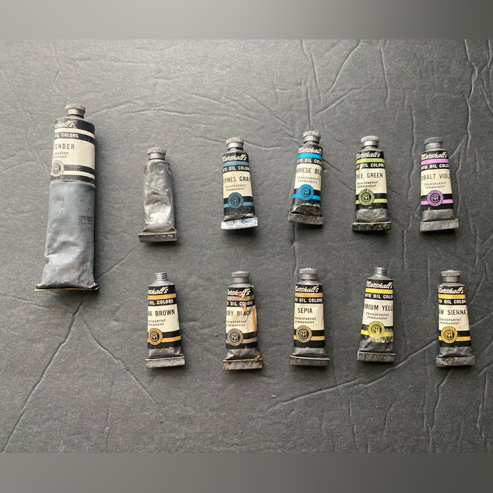 Marshall’s Photo Oil Colors Paint And Extender lot of 11